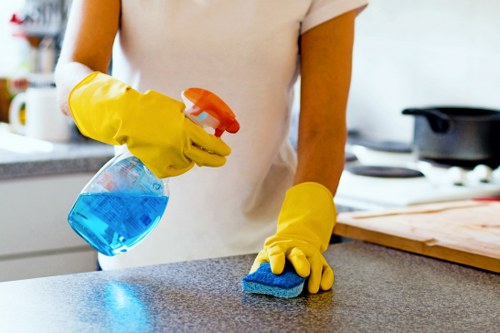 Local cleaners preparing a Utton property for new occupants