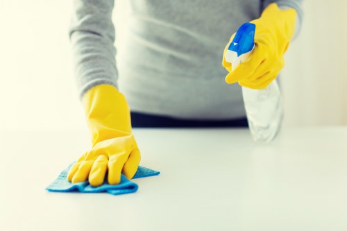 After renovation cleaning in a Utton home with windows and skirting boards