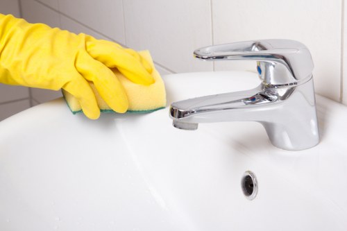 Deep cleaning a home interior in Utton with detailed attention to kitchen and living areas