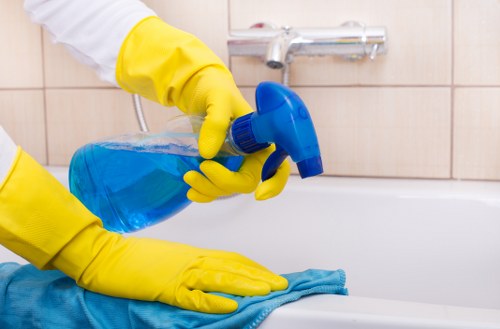 Professional deep cleaning for bathrooms and surfaces in Utton properties