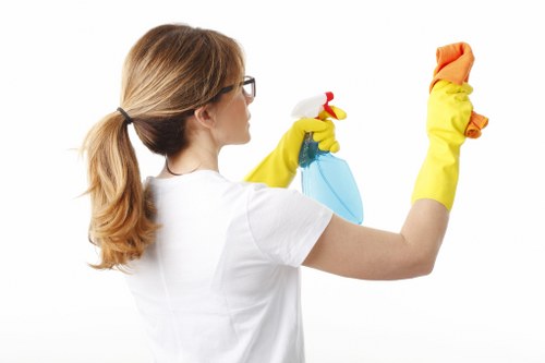 Local cleaners preparing a property for final inspection in Utton