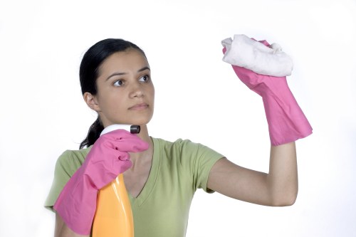 Local cleaning team working in Utton near residential homes
